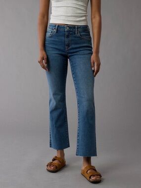 American Eagle Outfitters Next Level Stretch Kick Crop Jeans